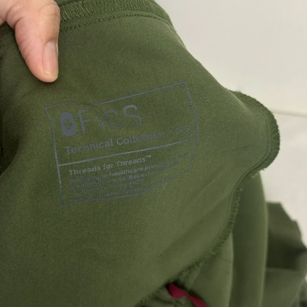 FIGS Men’s Tansen Jogger Limited edition Dark Olive Scrub Pants Size S/S petite